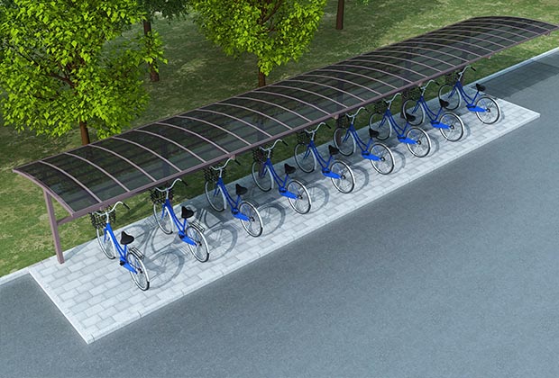 小區(qū)自行車停車棚