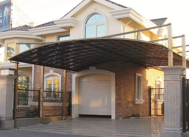 鋁合金斜拉式車棚