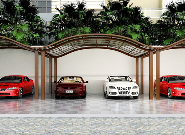 鋁合金小車車棚