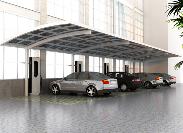 充電樁汽車車棚