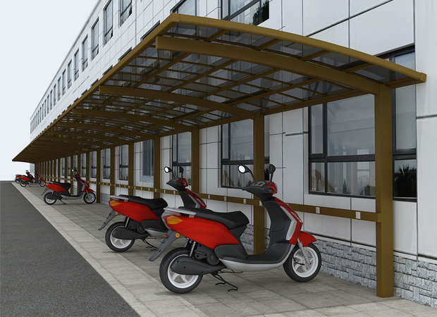 充電樁電動(dòng)自行車車棚