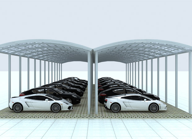 停車棚廠家/汽車停車棚