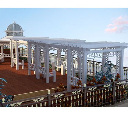 園林廊架長(zhǎng)廊