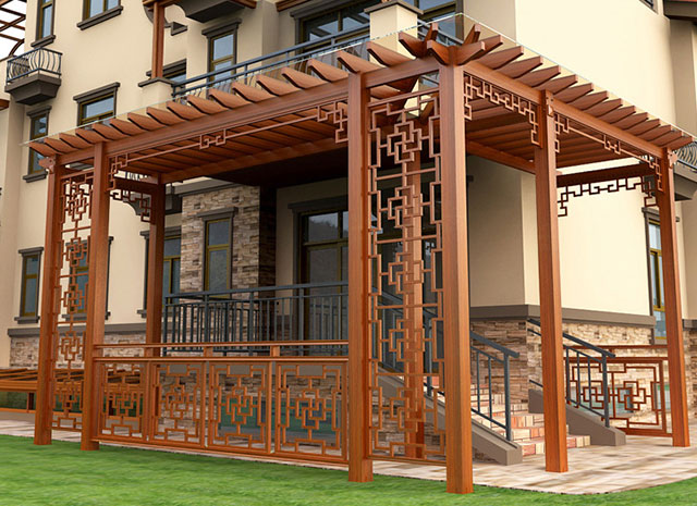 鋁合金長(zhǎng)廊葡萄架