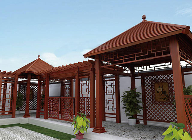 鋁合金長(zhǎng)廊葡萄架