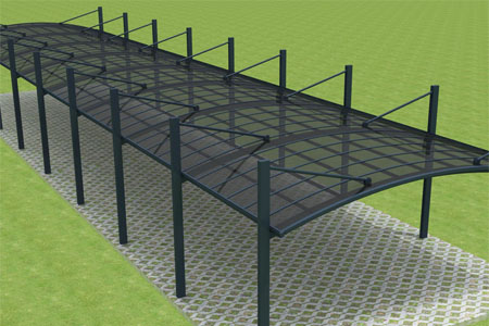 汽車車棚，美觀與實用并存