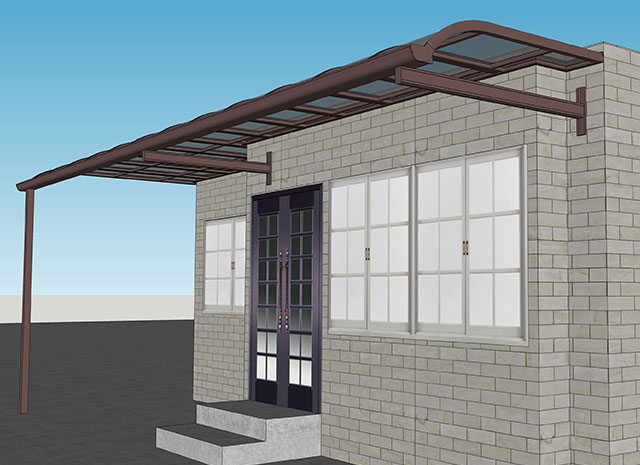 玻璃鋁合金雨棚