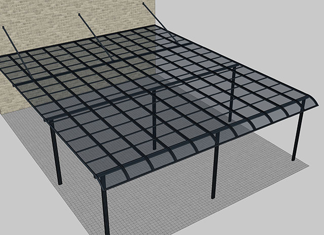 耐力板擋雨雨棚